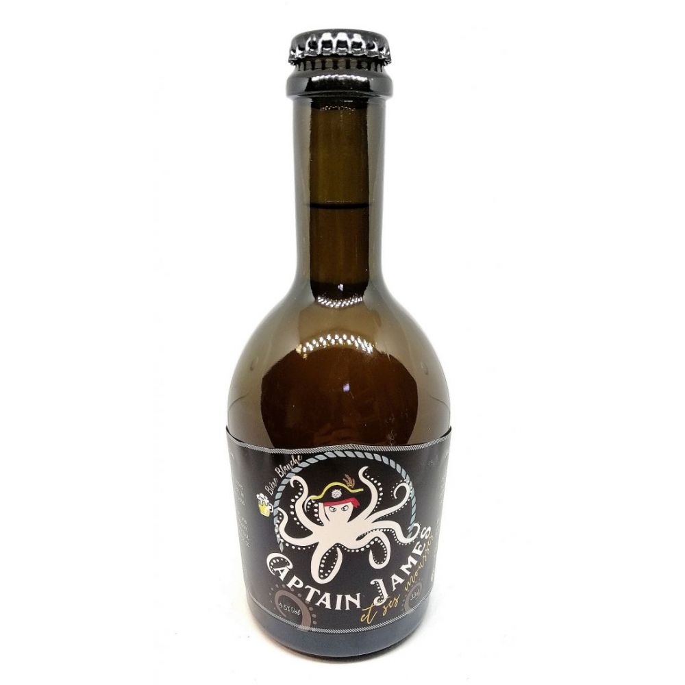 Bière Captain James 33cl blanche BIO*. 10,60€/kg