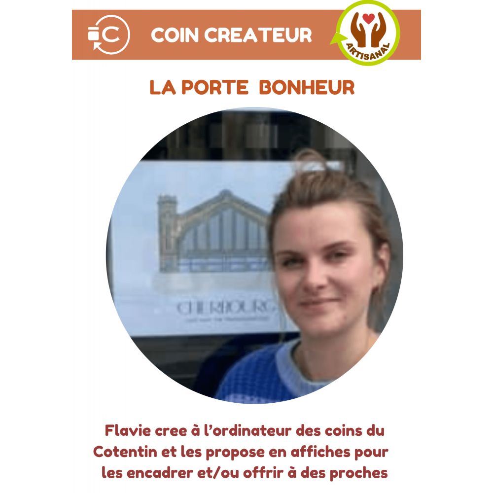 Création affiche la porte bonheur