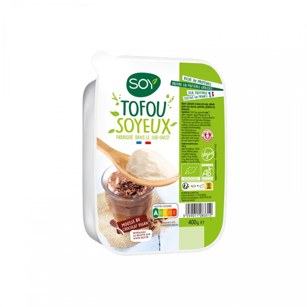 Tofu soyeux nature BIO* 400g