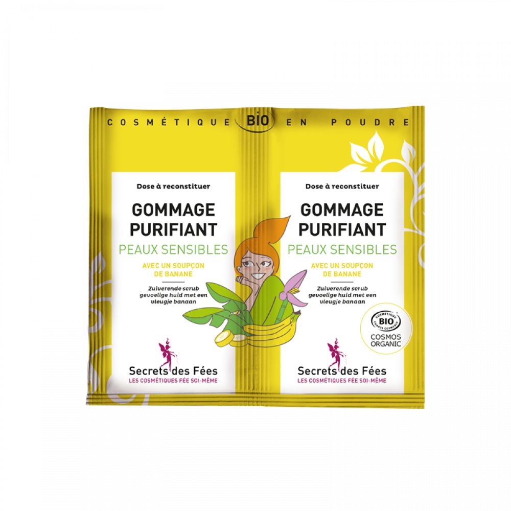 Gommage purifiant peaux sensibles BIO