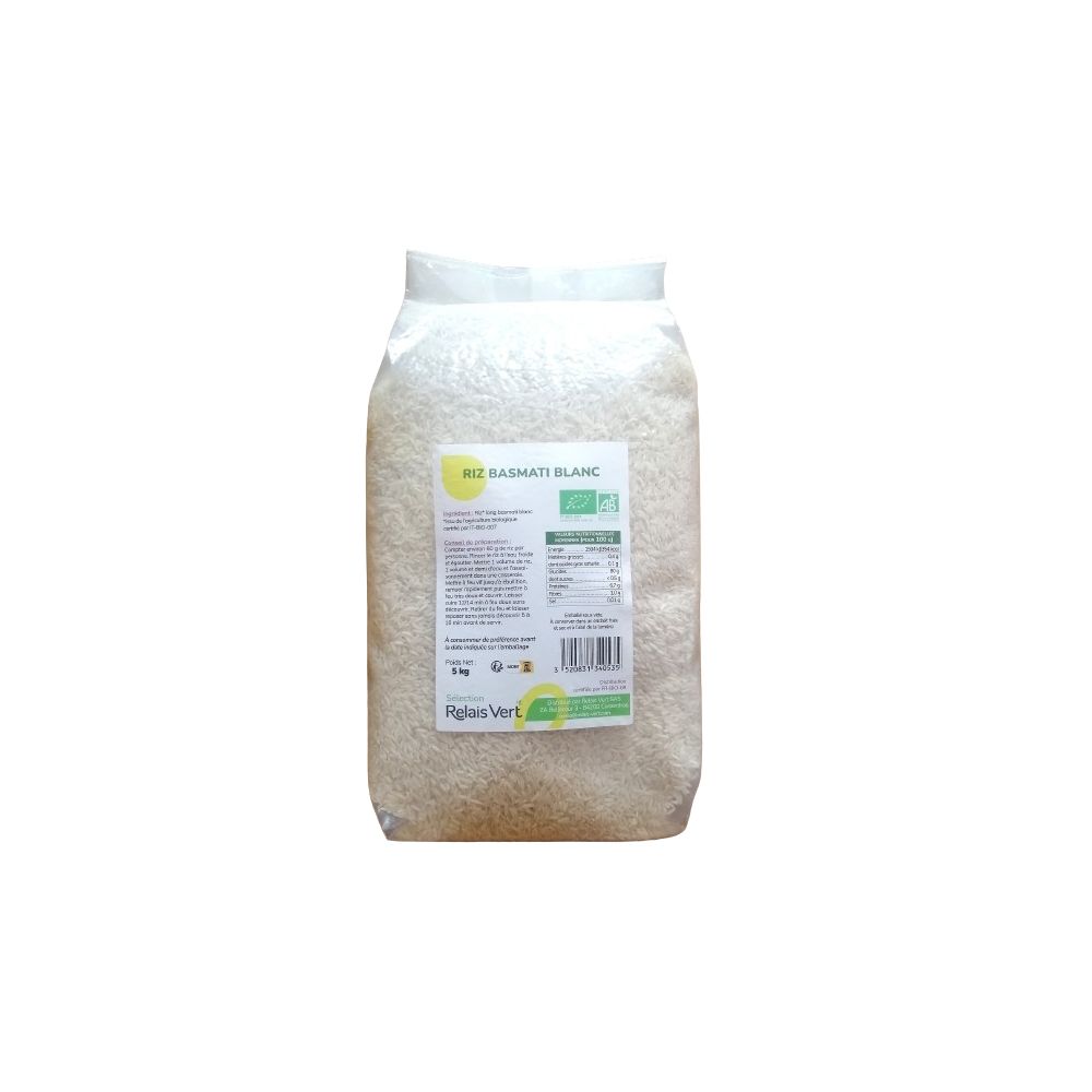 Riz basmati blanc BIO* 5kg