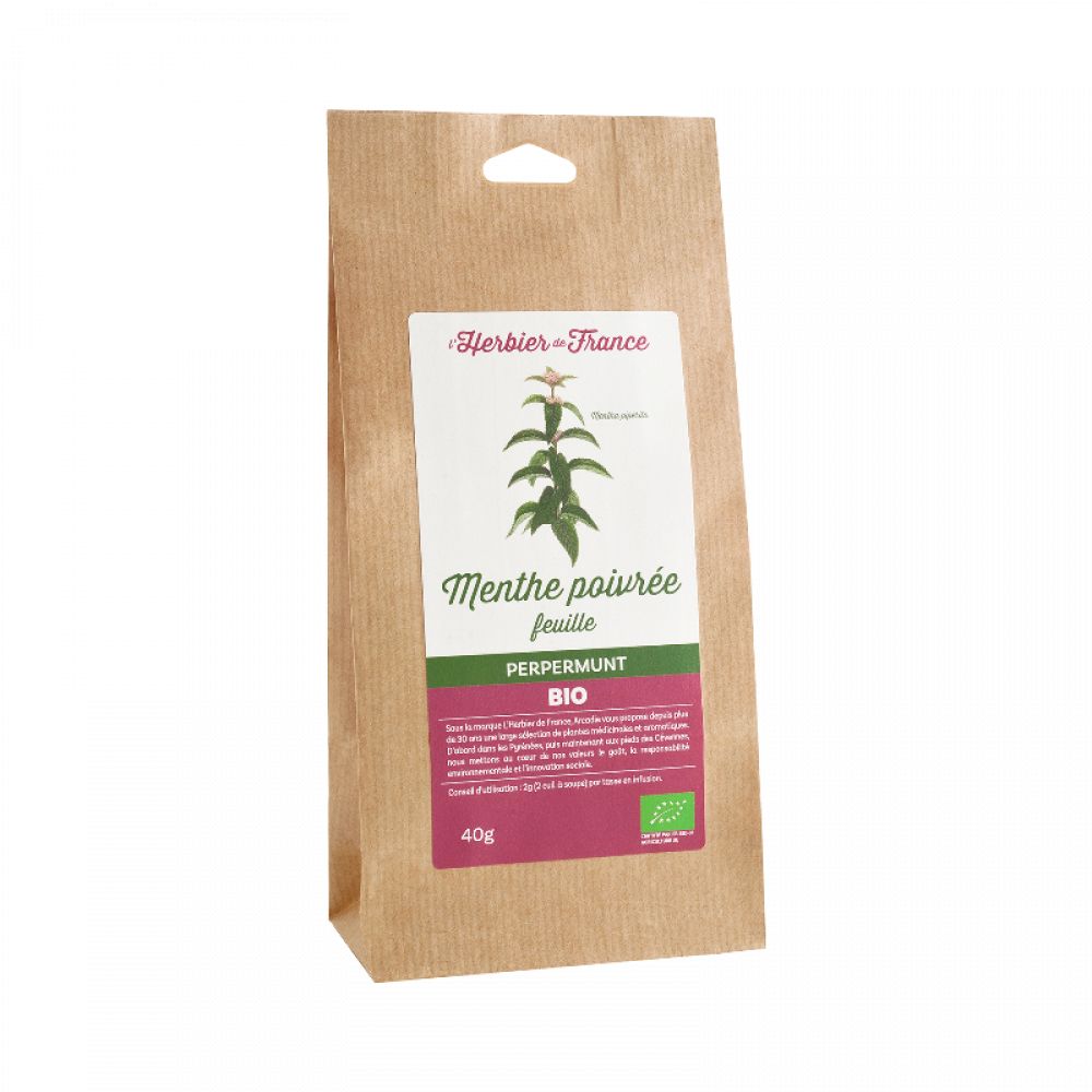 Plante menthe poivrée feuille BIO* 40g