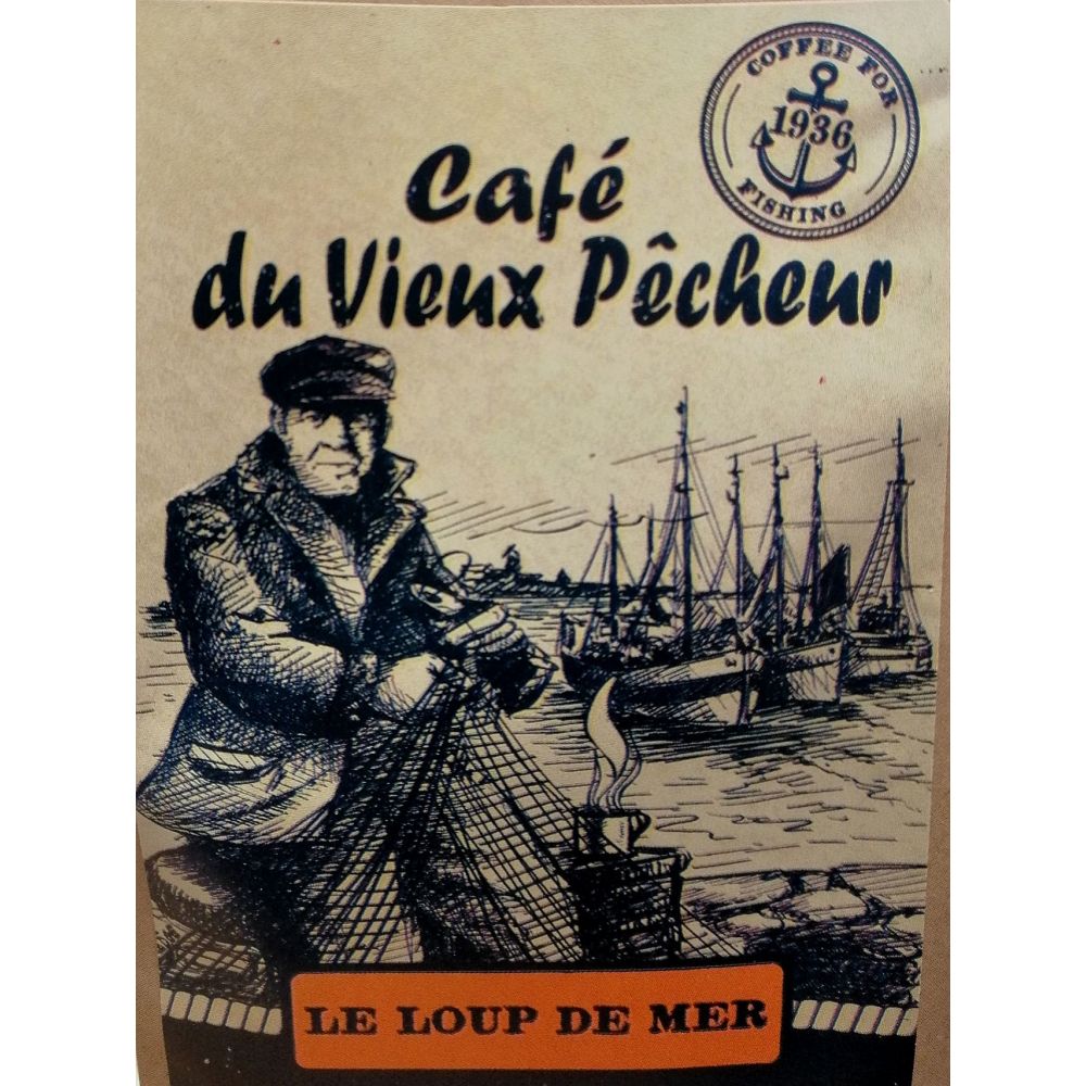 Café du vieux pêcheur Le Loup de mer grain ou moulu vrac .26,95€/kg