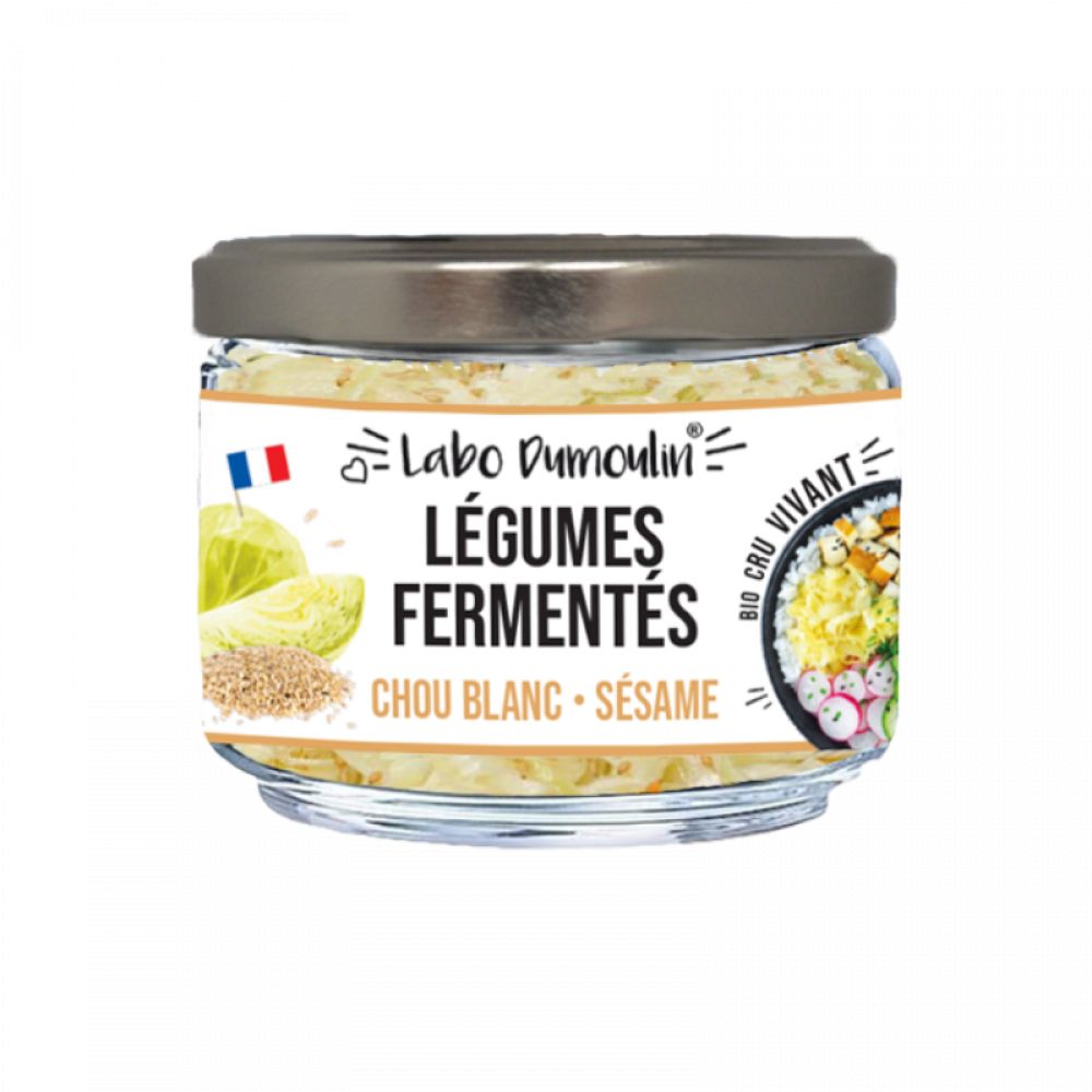 Légumes fermentés chou blanc sésame 180g