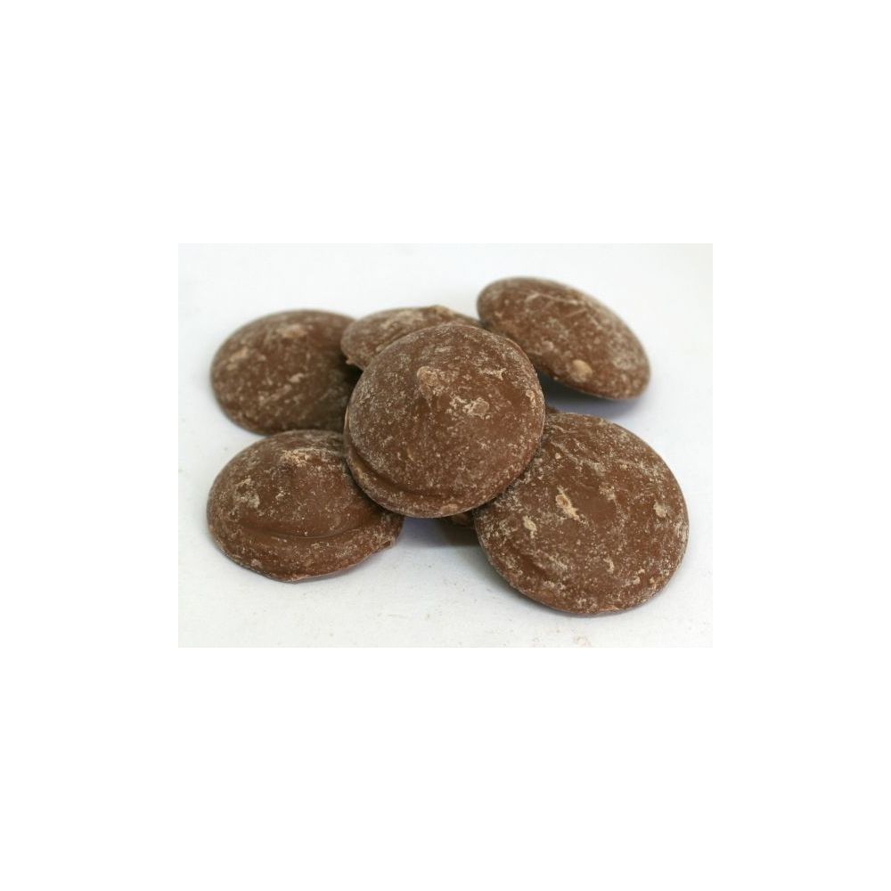 Palets chocolat lait couverture 34% cacao . 22,95€/kg