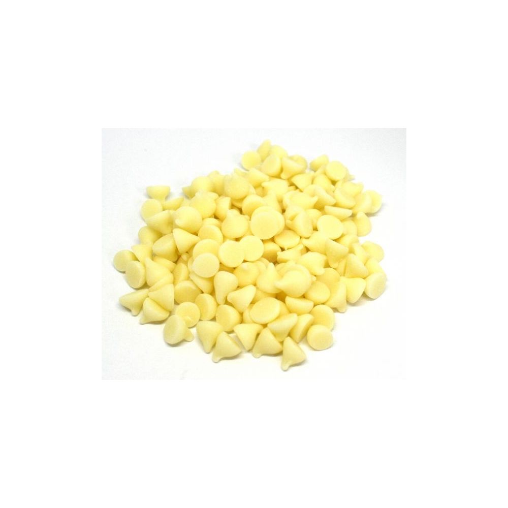 Gouttes chocolat blanc. 14,95€/kg