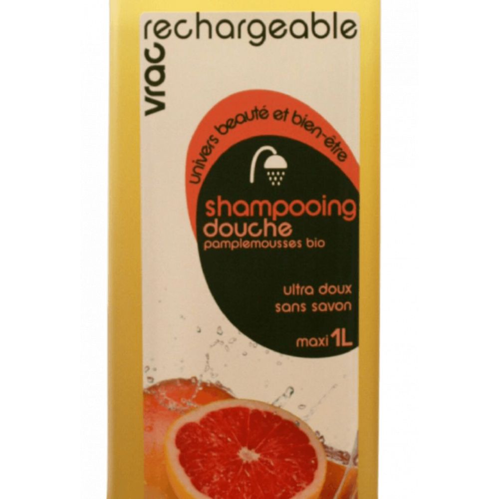 Recharge Gel Douche certifié Bio Orange Pamplemousse